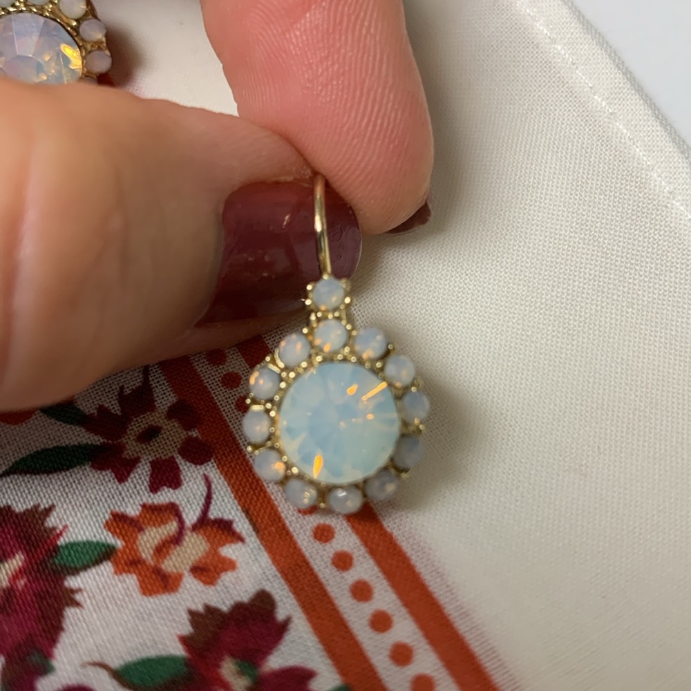 Excellent Condition Moonstone Drop Earrings - Picture 2 of 3